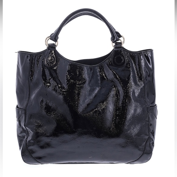 Pre-loved Designer Anya Hindmarsh Black Tote Bag. - Picture 3 of 4